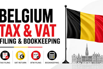 handle belgium tax filing, vat return, btw filing and bookkeeping