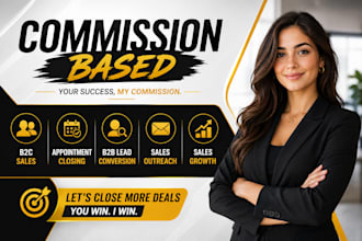 be commission based high ticket sales closer b2b sales representative