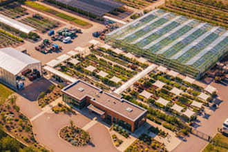 3d design botanical gardens, greenhouses and plant nurseries