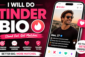 write a personalized, engaging, and authentic tinder bio