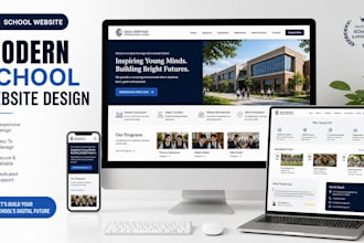 build school website, education website, academy, college and lms website