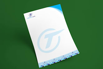 professional design letterhead and stationery