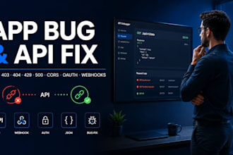 fix app API bugs, authentication, cors, oauth, webhooks, json and server errors