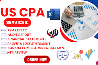 prepare CPA canada compilation engagement, ntr review, and financial statements
