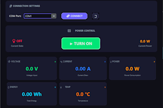 create arduino based smart power monitor with python gui