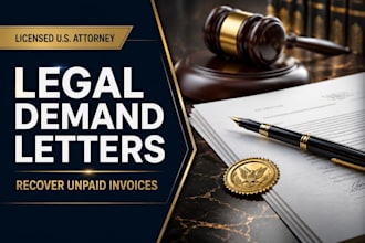 write a powerful freelance payment demand letter by a US attorney