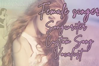 female custom singer for country song love birthday song anniversary kids songs