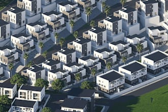 sketchup 3d site layout, landscape, revit design, concept floor plans, rendering