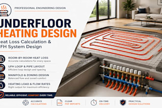 do underfloor heating system design with heat loss calculations