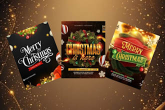 design christmas card event party new year