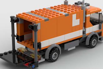 design custom lego moc 3d lego model lego technic with buildable files