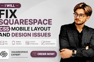 fix squarespace css mobile layout and design issues