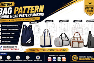 custom sewing patterns for your leather bag design