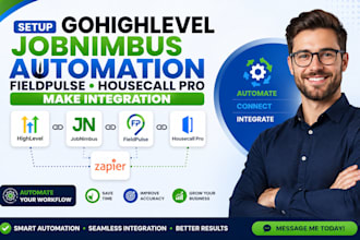 setup gohighleve jobnimbus automation fieldpulse housecall pro make integration