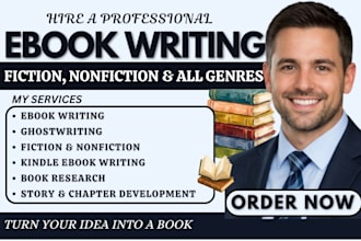 write your ebook kindle book KDP ebook nonfiction book ghostwriting book writing