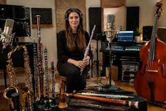 record flute, piccolo, oboe, english horn, clarinet,sax, contrabass, didgeridoo