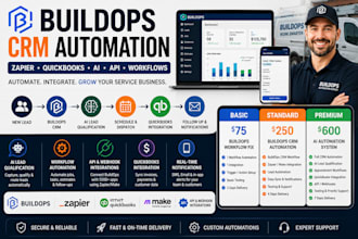 automate buildops CRM with zapier quickbooks ai workflow integrations