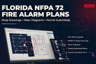 design texas nfpa 72 fire alarm plans, shop drawings and permit submittals
