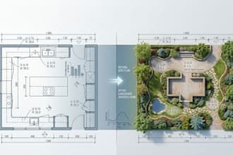 sb9 lot split parcel map urban lot subdivision landscape design 2d 3d plan