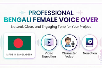 do natural bengali voice over