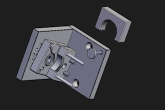 design machine components, fixtures, jigs, mesh to cad ,3d mold design ,dfm