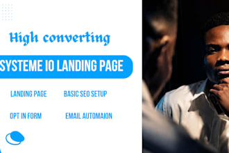 design a high converting systeme io landing page
