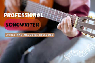 be your expert songwriter and ghostwriter for hip hop or pop lyrics