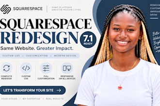 redesign squarespace website squarespace 7 1 design custom CSS customization