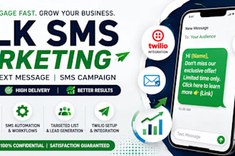 do bulk SMS marketing, SMS blast, text message and SMS campaign