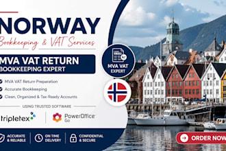 do norway mva vat return, bookkeeping in tripletex and poweroffice