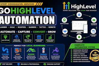 design gohighlevel  plumbers hvac roofers barbers tattoo websites