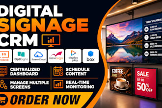 setup digital signage yodeck optisigns screencloud novisign displai play box CRM