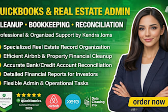 perform quickbooks online bookkeeping, cleanup, and bank reconciliation
