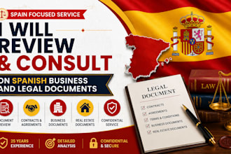 review and consult on spanish business and legal documents