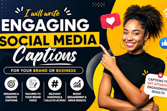 write engaging social media captions and copy for your business