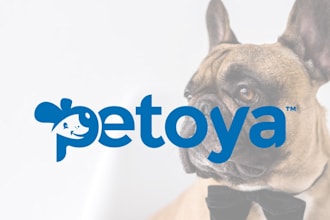 design a custom modern pet logo and animal brand identity