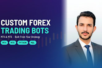 build a custom mt4 mt5 forex trading bot using python and mql for your strategy