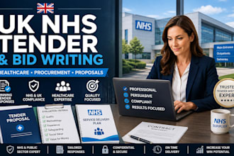 write your UK nhs healthcare tender and bid proposal