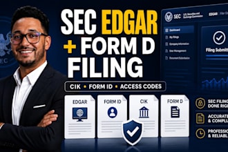 register sec edgar, file formid and formd, get cik and edgar access codes now