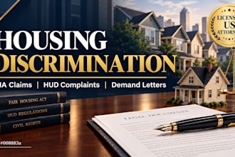 draft a fair housing act discrimination complaint as a US attorney