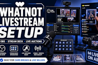set up your whatnot livestream professionally