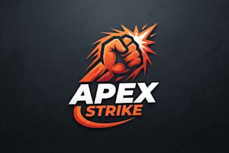 design a powerful punch logo for your brand
