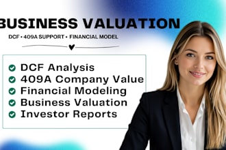 do business valuation, 409a company valuation, financial modeling, dcf valuation
