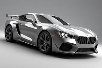 design 3d automotive car, 3d model, 3d car design
