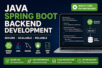 develop java spring boot rest API backend with mysql