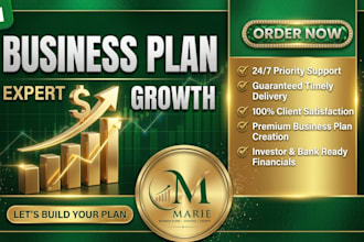 prepare business plans, business valuation, financial plans