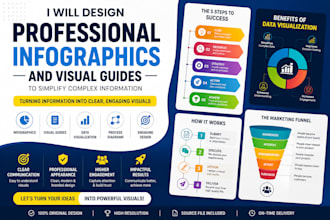 design professional infographics and visual guides