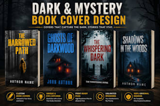 do book cover design ,book editing and formatting