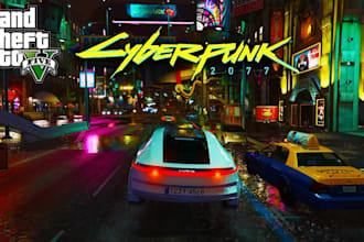 mod red dead redemption 2, gta 5, cyberpunk 2077, and skyrim with custom assets