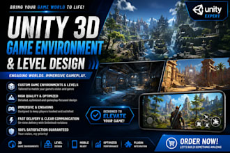 design your unity game environments, unity game levels, unity game, level design